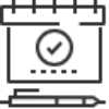 Checkmark notepad icon