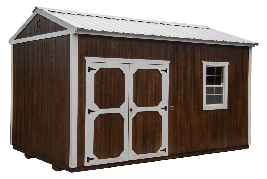 Brown 10x16 garden shed