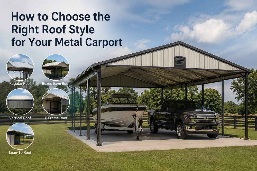 How to Choose the Right Roof Style for Your Metal Carport